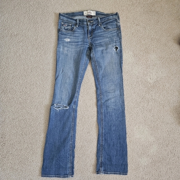 Hollister Bootcut Distressed Jeans 26x33 - Picture 8 of 9